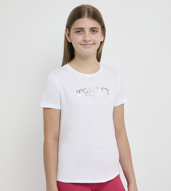 Logo Printed Crew Neck T-Shirt