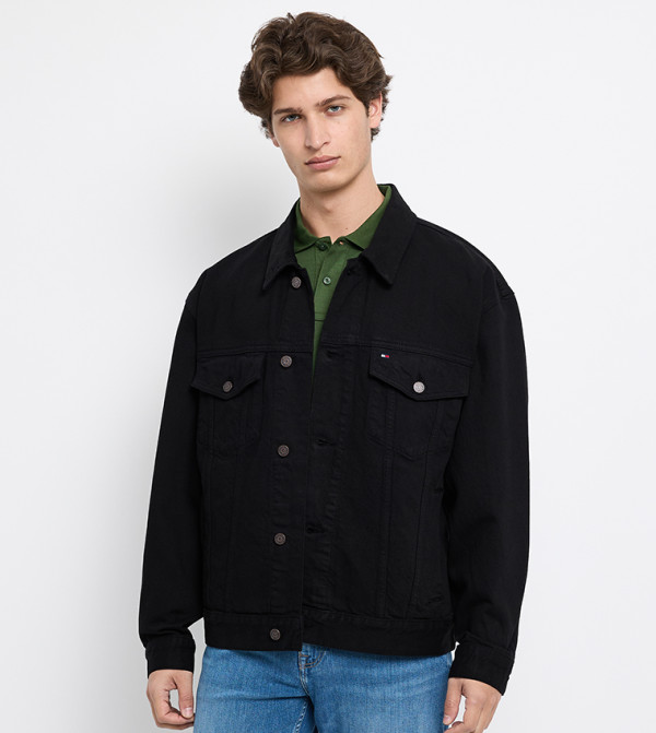 Relaxed Fit Trucker Denim Jacket