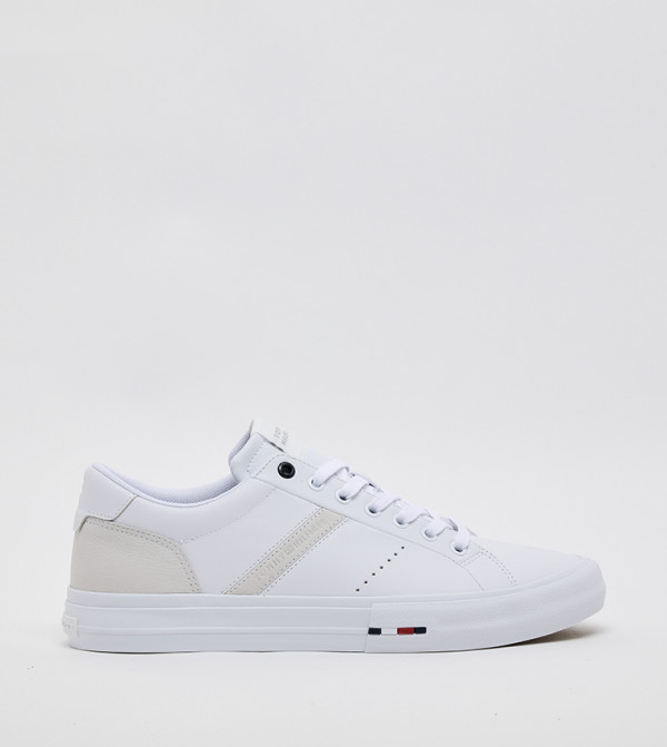 HI VULC LTH STREET Textured Low-Top Sneakers