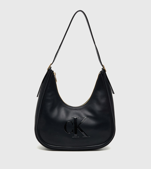 Monogram Crescent Shoulder Bag