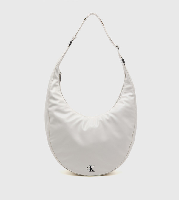 Textured Buckle Convertible Shoulder Bag