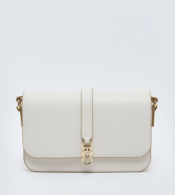 LIBRE Textured Flap Crossbody Bag