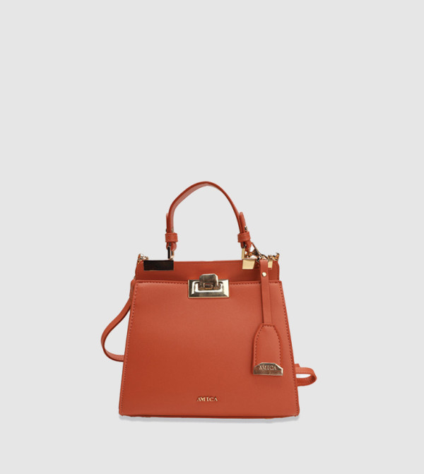Logo Detail Top Handle Bag
