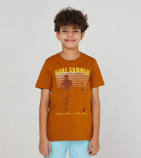 Printed Short Sleeves Casual T-Shirt