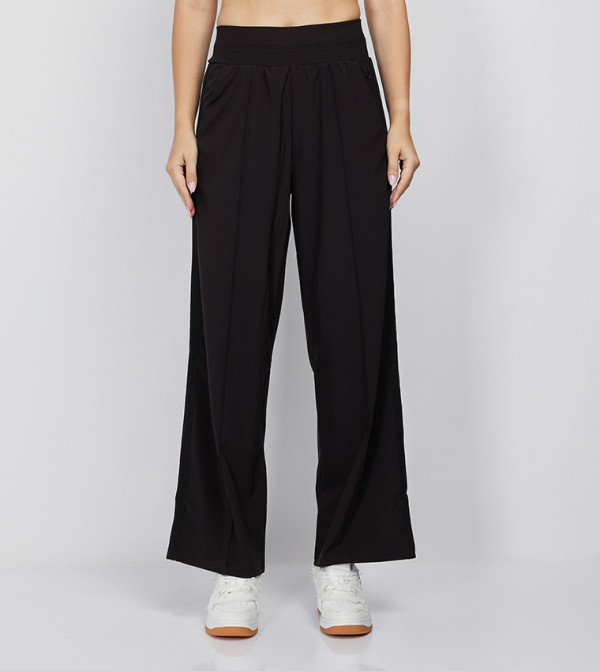 Elastic Waist Wide Leg Pants