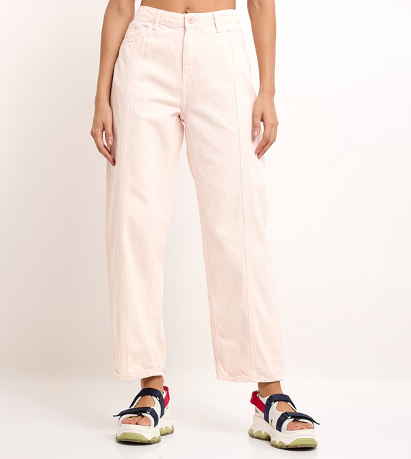 Washed Straight Fit Jeans