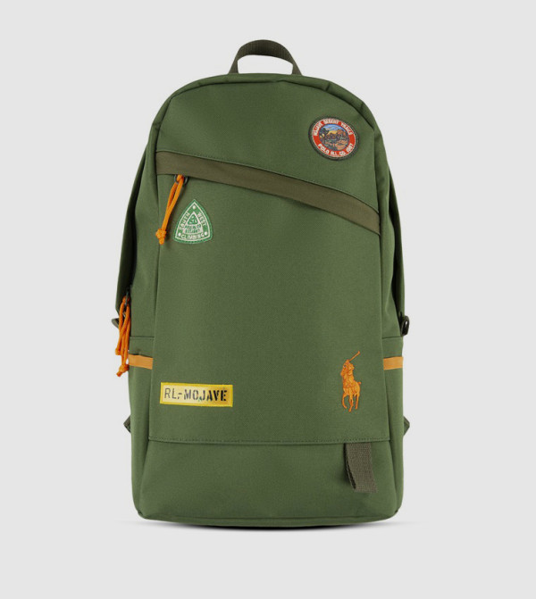 Logo Embroidered Camp Backpack
