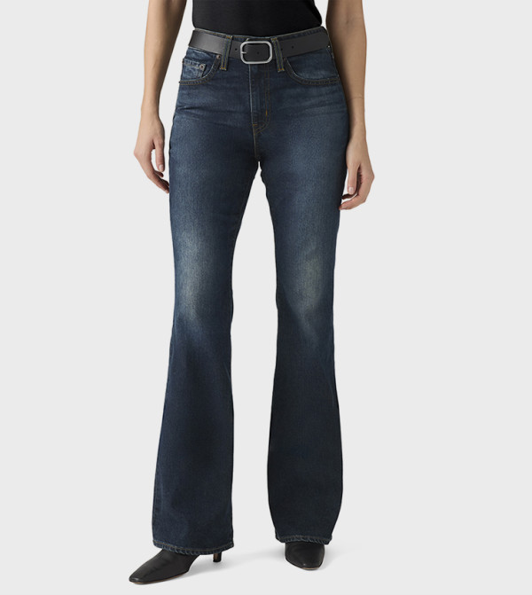 726 Washed High Rise Flared Jeans