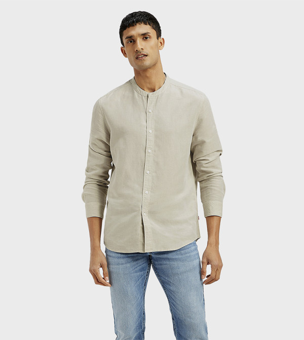 Solid Slim Fit Shirt