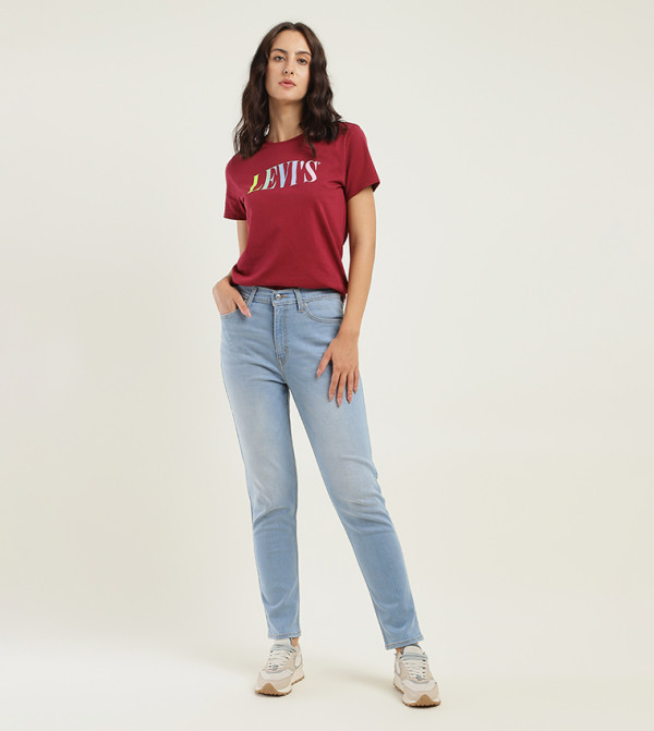 High Rise 80's New Mom Relaxed Tapered Fit Jeans