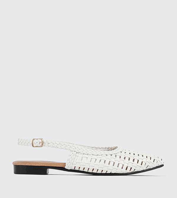 Pointed Toe Slingback Flat Shoes