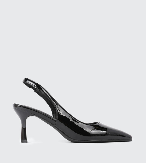 Solid Pointed Toe Slingback Pumps