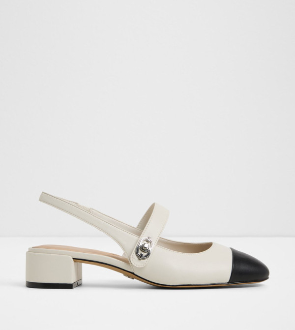 AGATHE Cap Toe Slingback Mary Jane Pumps