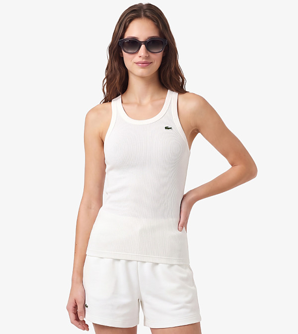 Logo Detail Crew Neck Tank Top