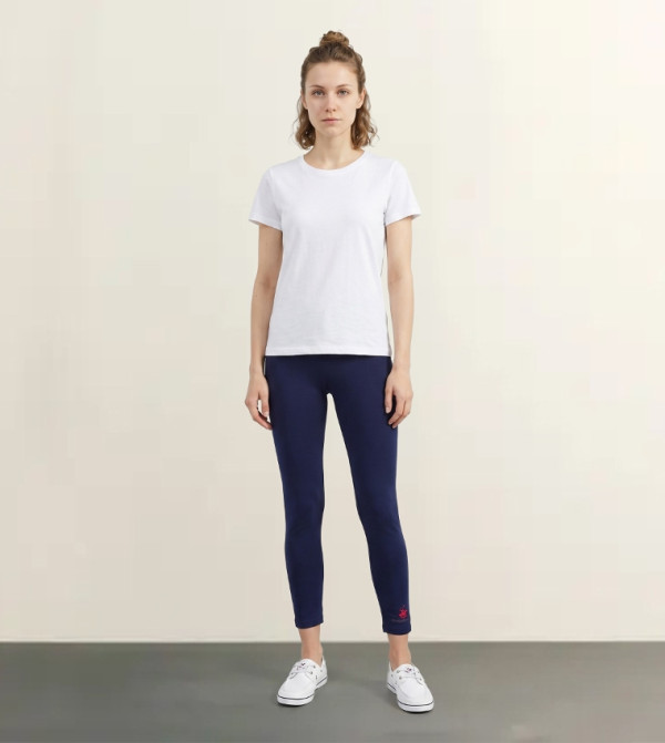 Elastic Waistband Tights - Navy BP L6425