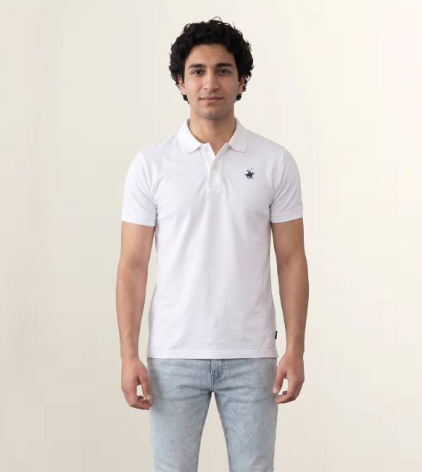 Solid Short Sleevess Polo T-Shirt