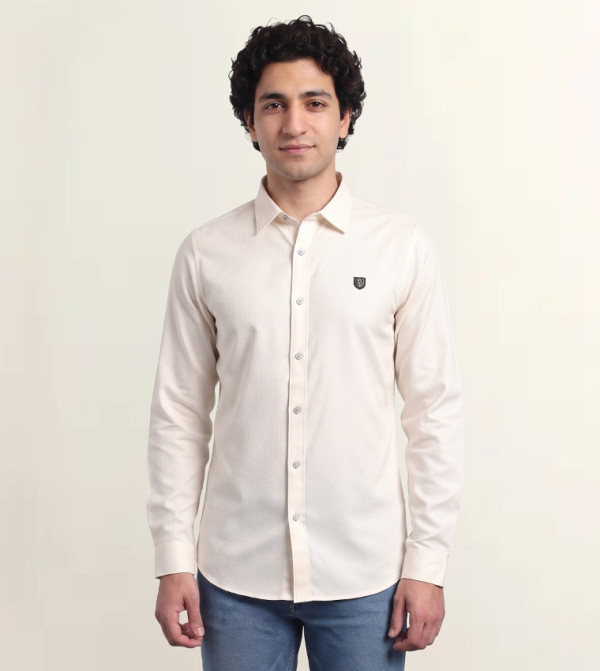 Textured Long Sleeves Shirt