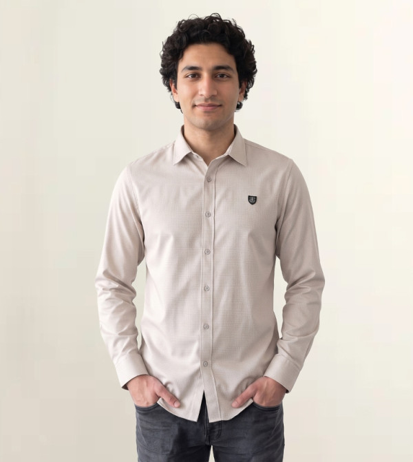 Textured Long Sleeves Shirt