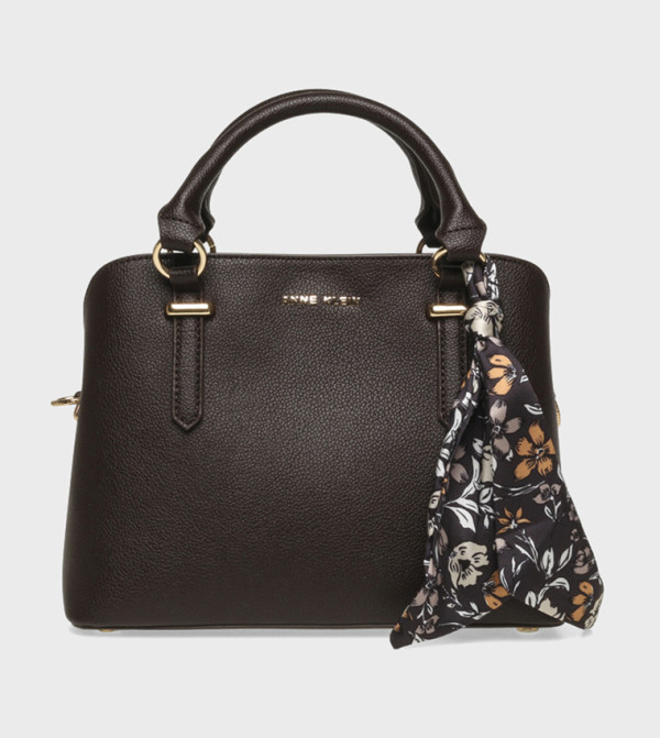 Logo Detail Satchel Bag with Scarf