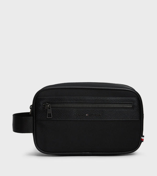 Solid Zip Toiletry Pouch