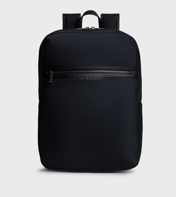 Solid Zip Backpack