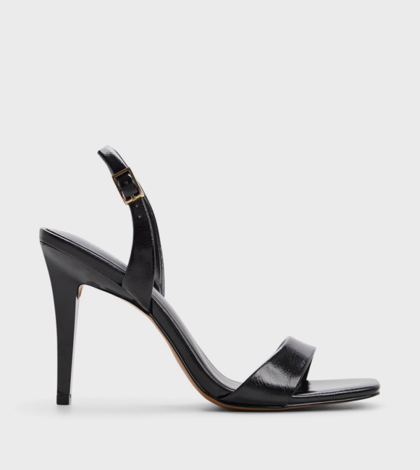 ANDRAYA Square Toe Stiletto Heel Sandals