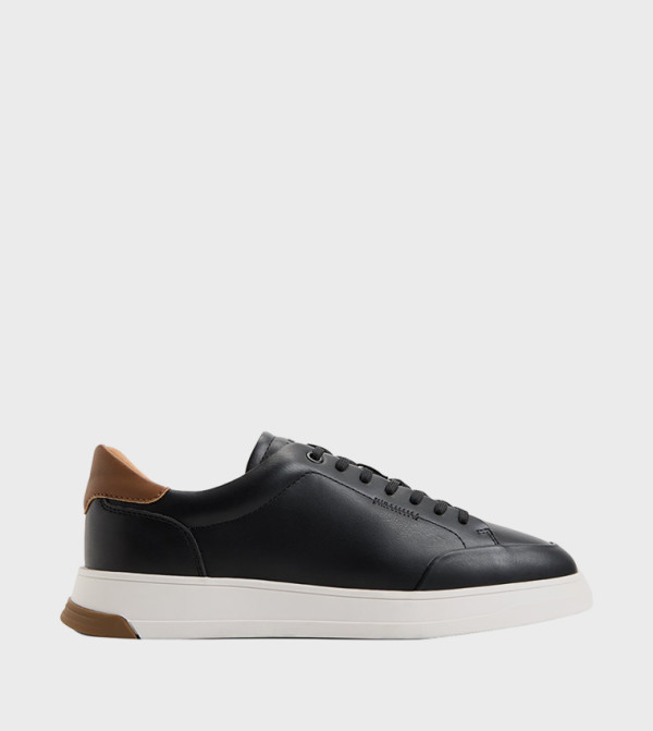 ANDRY Textured Round Toe Low Top Sneakers