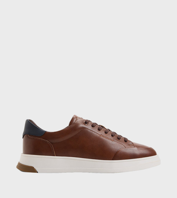 ANDRY Textured Round Toe Low Top Sneakers