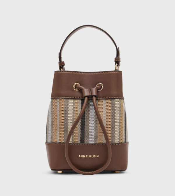 Colorblock Drawstring Handheld Bag