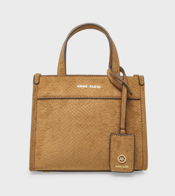 Textured Zip Mini Tote Bag