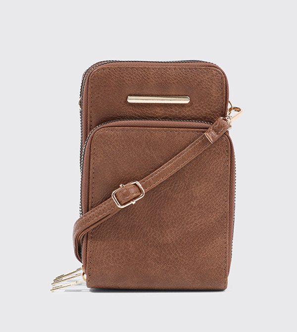 Textured Phone Crossbody Bag