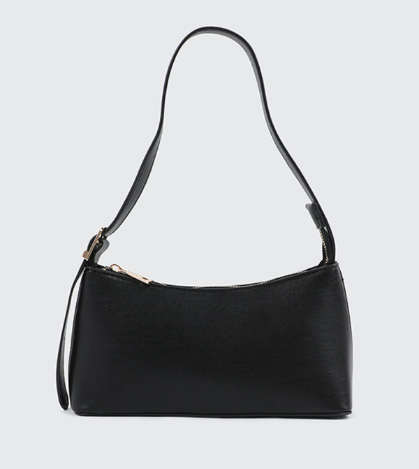 Textured Adjustable Strap Shoulder Bag