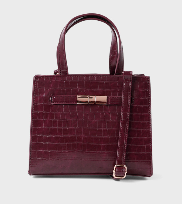 Croc Embossed Mini Tote Bag