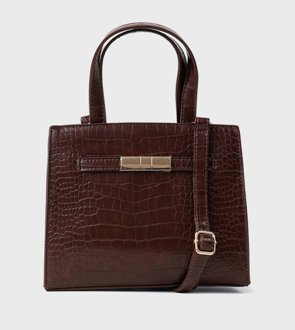 Croc Embossed Mini Tote Bag