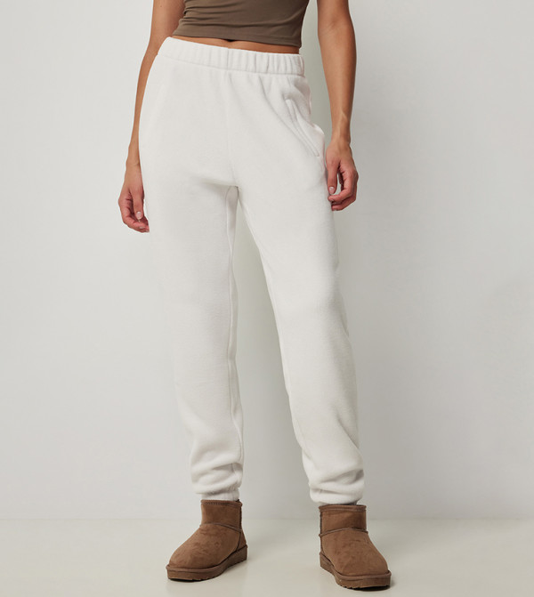 Solid Slouchy Fleece Joggers