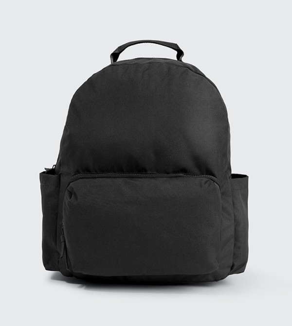 Solid Front Pocket Canvas Backpack