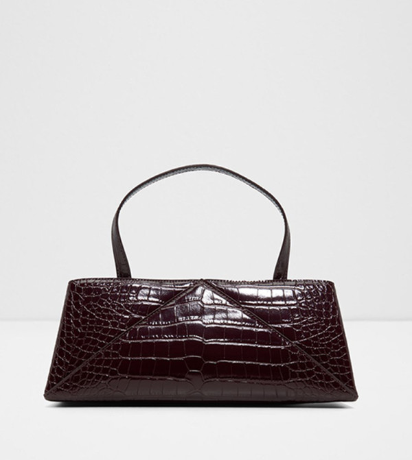 ARIEA Textured Push Lock Handheld Bag