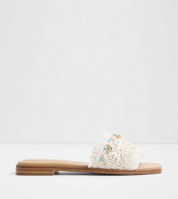 AURANA Embroidered Flat Sandals