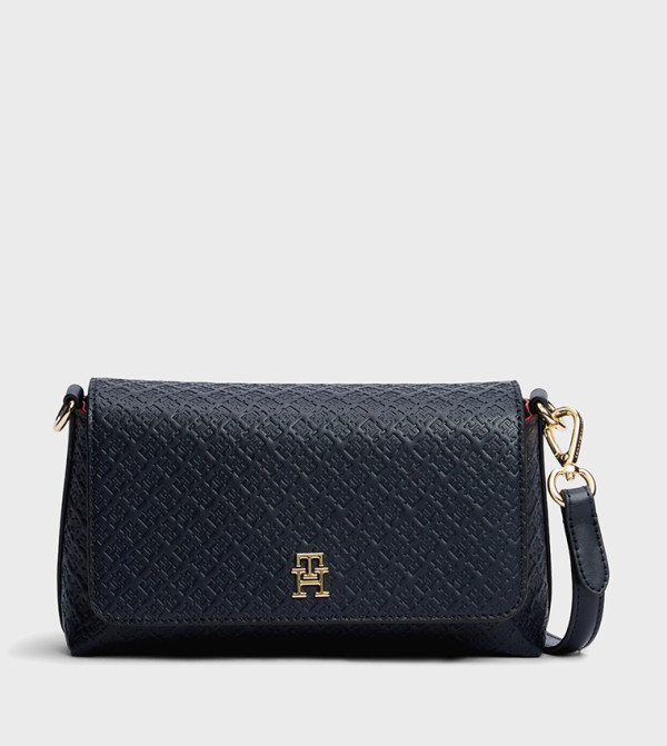 Monogram Embossed Flap Crossbody Bag
