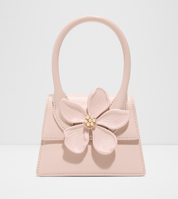 AZRA Appliqued Top Handle Bag
