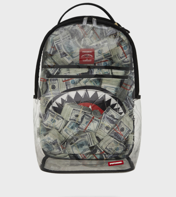 Money Pile Clear DLXS Backpack