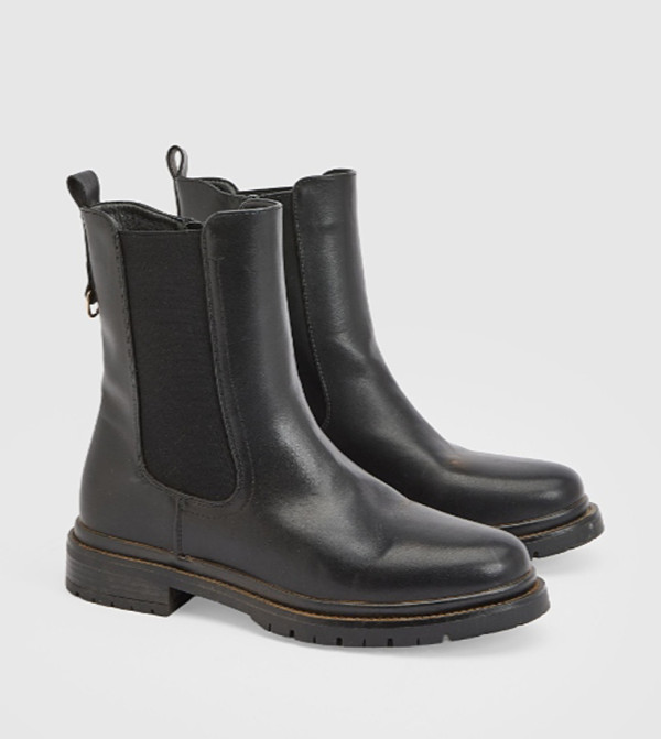 Poppy Faux Leather Ankle Boots