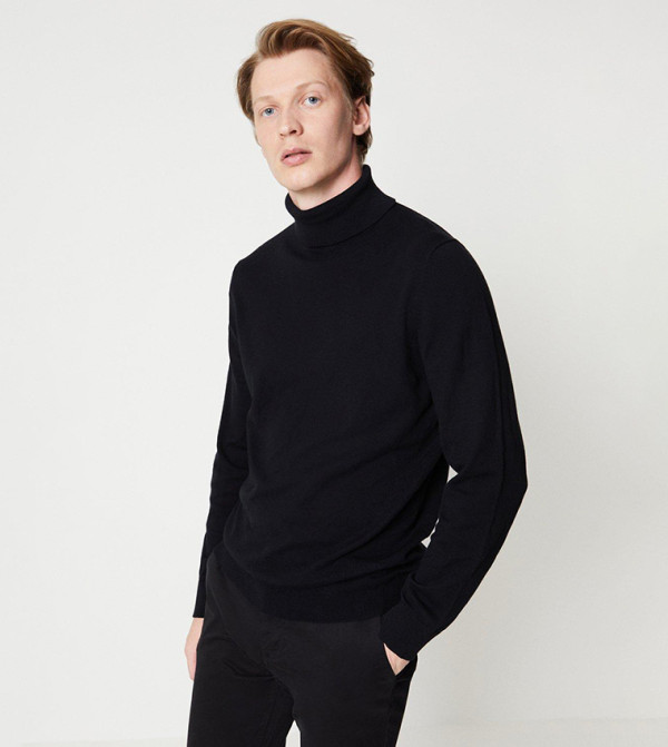 Cotton Rich Roll Neck Jumper