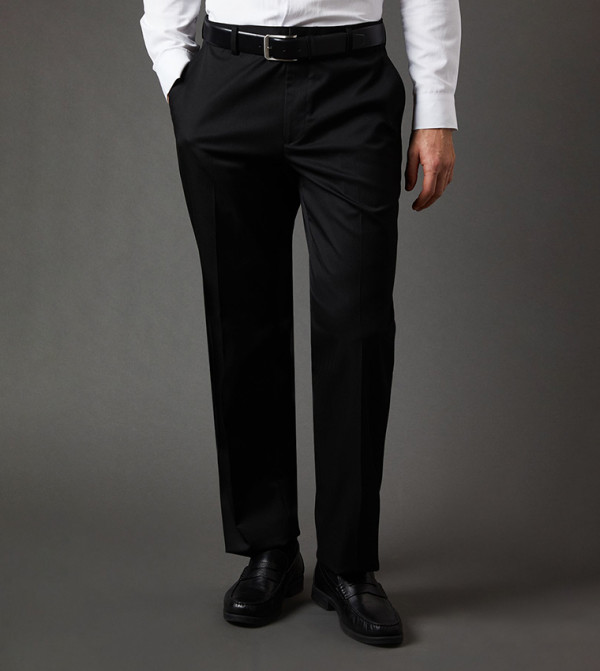 Mid Rise Regular Fit Formal Trousers