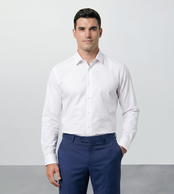 Plus & Tall Easy Iron Long Sleeves Shirt