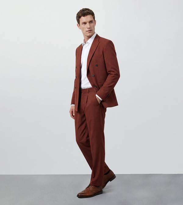 Pleated Relaxed Fit Formal Trousers