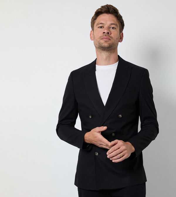 Linen Double Breasted Blazer