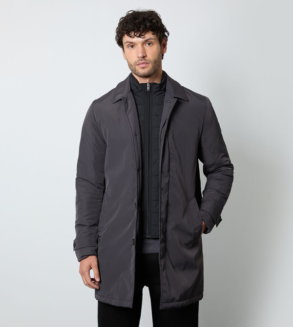 Insert Long Sleeves Padded Mac Jacket