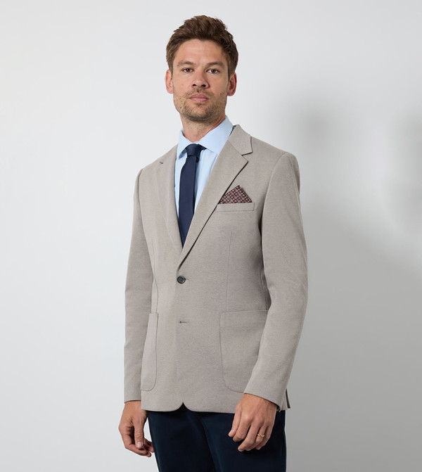 Birdseye Patch Pocket Slim Fit Blazer