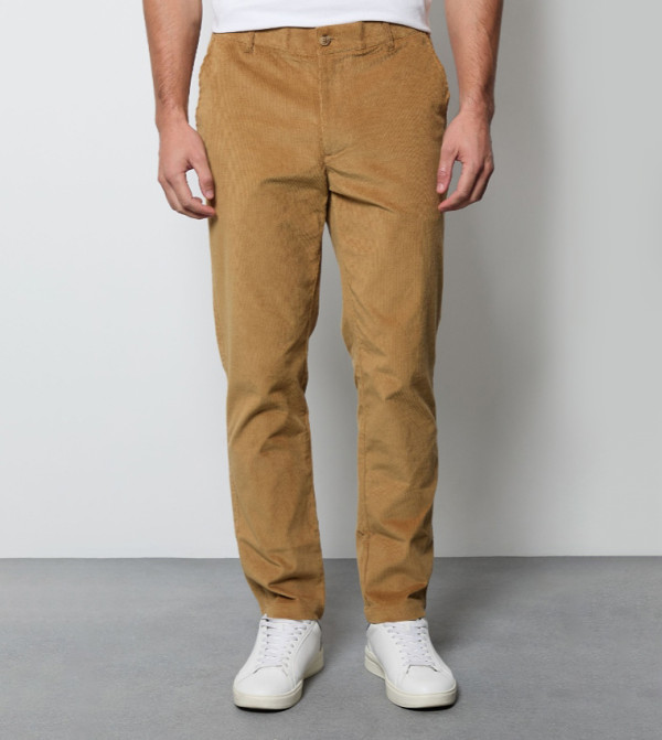 Corduroy Stretch Slim Fit Trousers